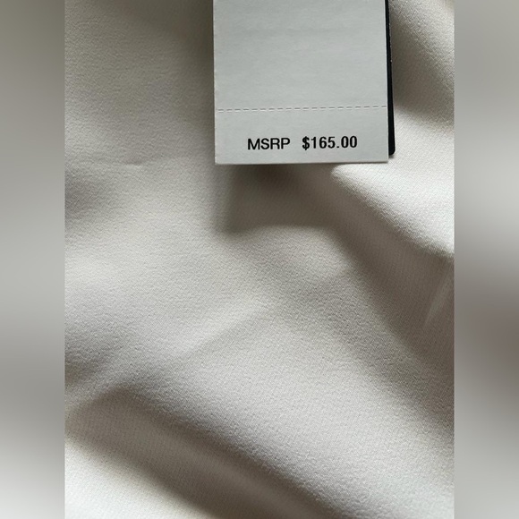 NWT Ralph Lauren Crepe Off The Shoulder Dress in Marscapone Cream - Picture 12 of 16